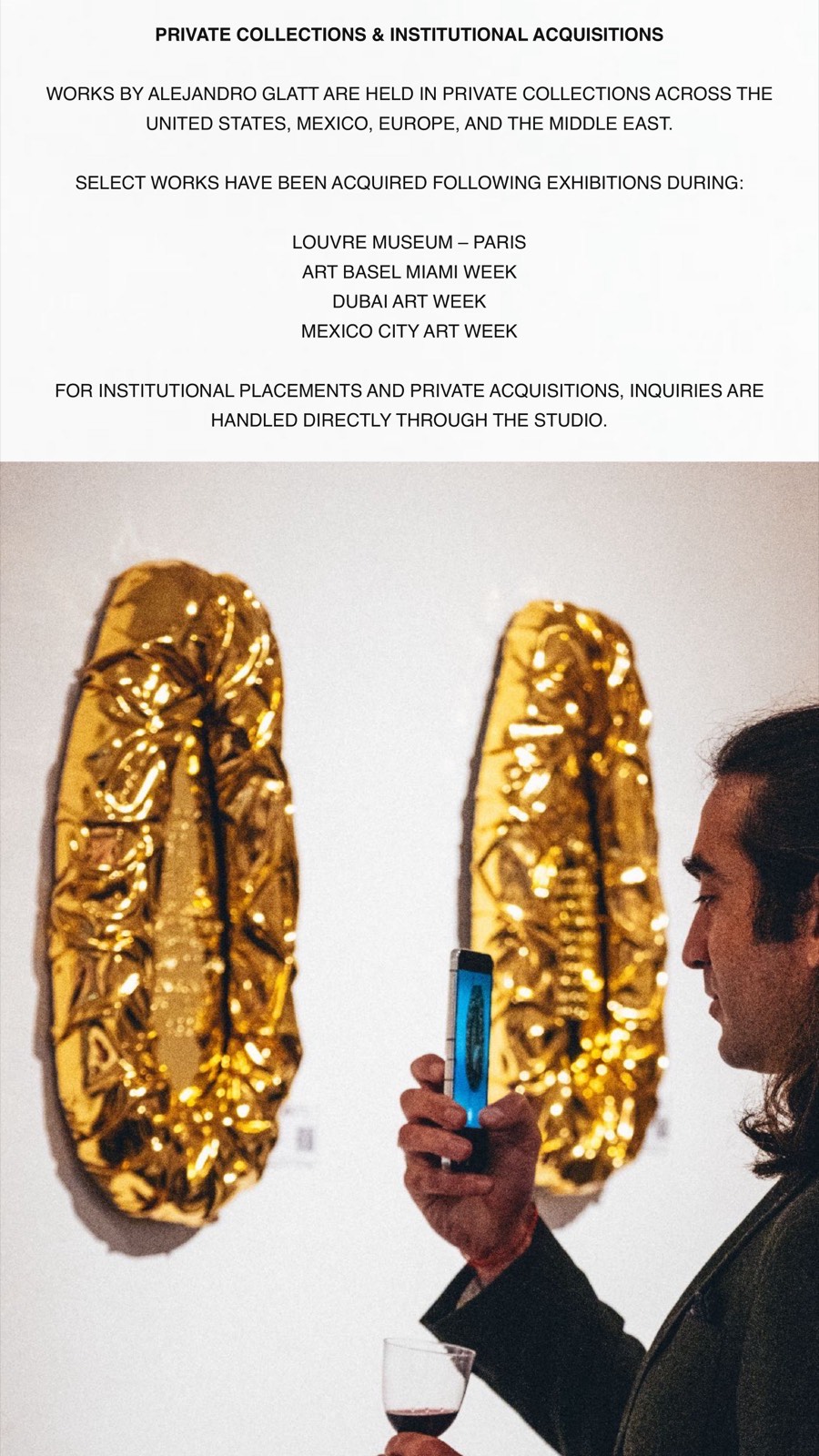 Private Collections and Institutional Acquisitions